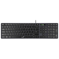 TECLADO MULTIMIDIA GENIUS SLIM SS-126 USB PRETO  