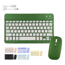 KIT MINI TECLADO E MOUSE BLUETOOTH ( COR AMARELO ) 