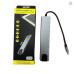 HUB TYPE C 8X1      USB C/RJ45/USB 3.0/HDMI/CARTAO