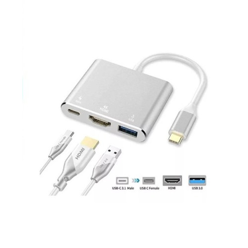 ADAPTADOR USB C M X HDMI X USB 3.0 