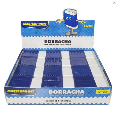 BORRACHA BRANCA COM CAPA C/24  