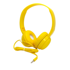 HEADPHONE COM FIO COLOR AMARELO