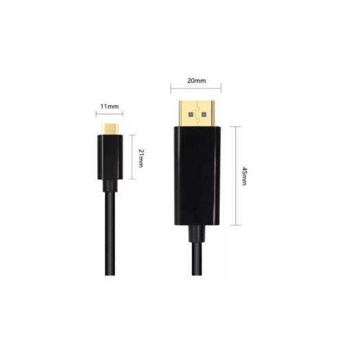 CABO USB C X DISPLAYPORT 4K DE 1,8M