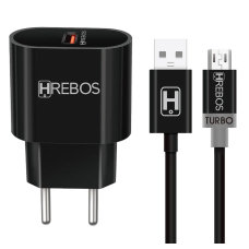 CARREGADOR USB TURBO 18W + CABO TYPE C ANATEL