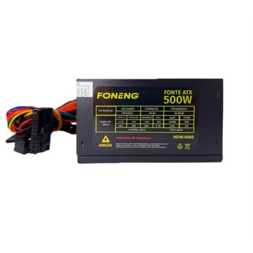 FONTE ATX 500W GAMER FONENG  