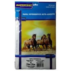 PAPEL FOTO GLOSSY AUTO ADESIVO A4 130 GRS C/20 FLS 