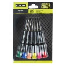 KIT DE CHAVES CELULAR TORX 6 PÇS