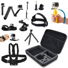 KIT DE ACESSÓRIOS GOPRO GENÉRICO COM 9 PÇS 