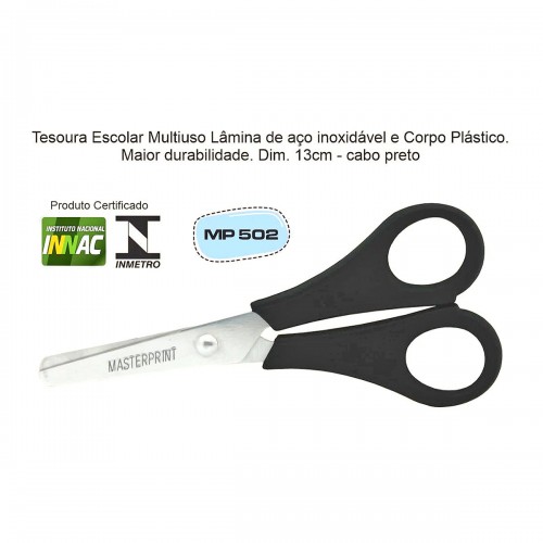 Tesoura Escolar  CX C/24 PRETA