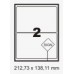Etiqueta Branca 138,11 X 212,73 Mm C/ 100 Fls –